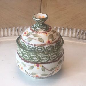 Old World Green by Temptations Sugar Bowl with Lid